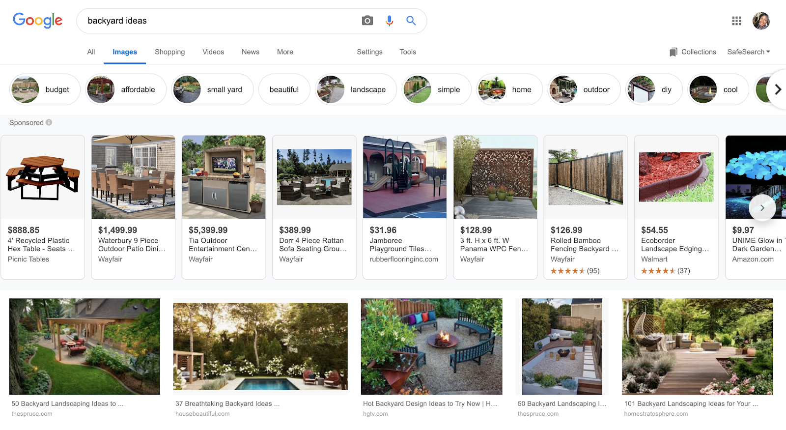 Google Image Search Interface - Image SEO