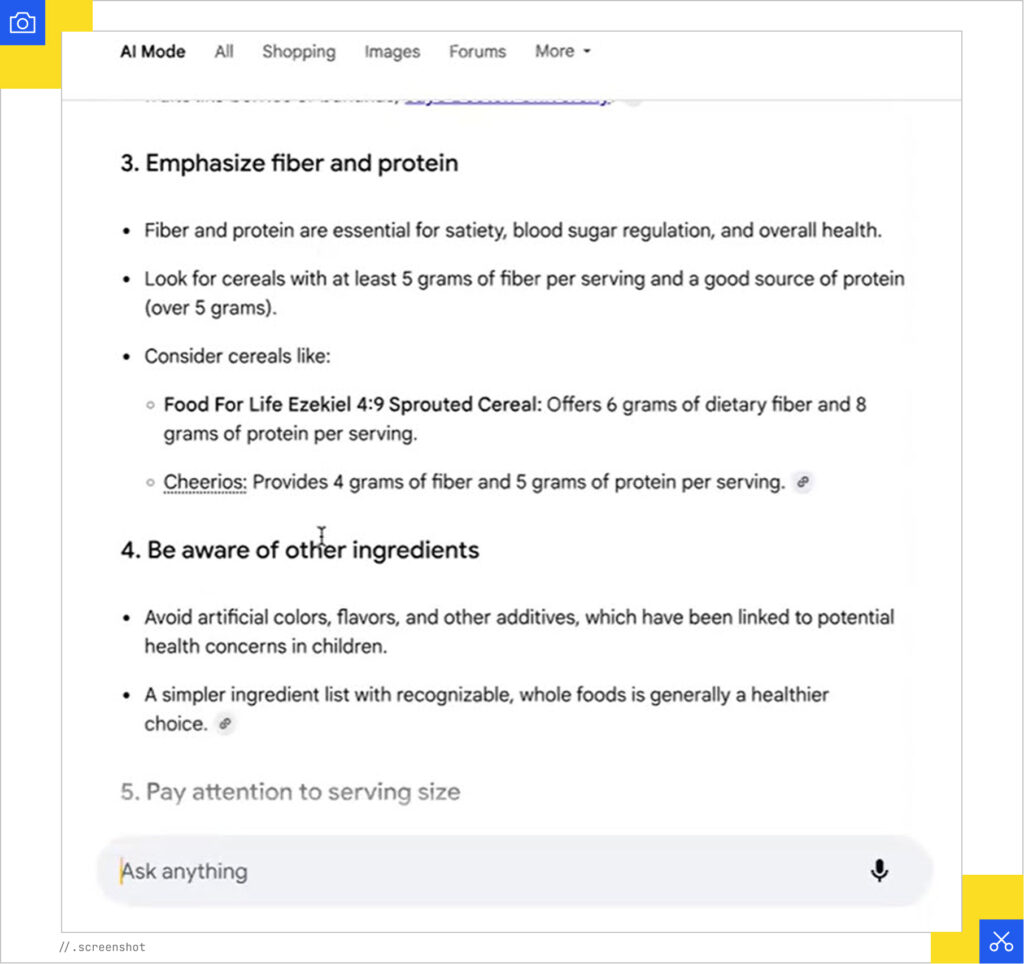AI Mode tips