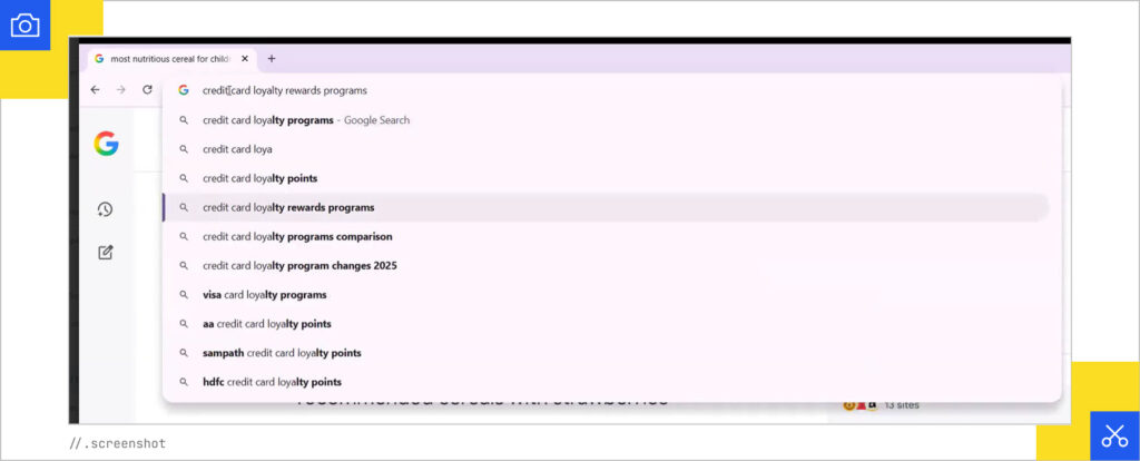 Autofill search