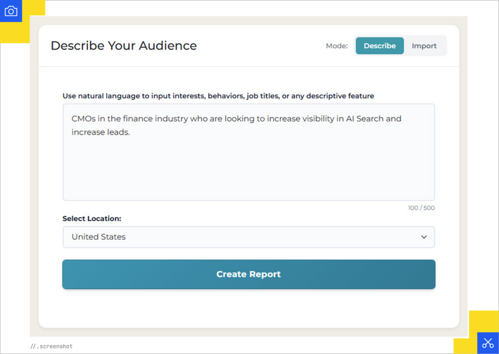 Sparktoro describe audience
