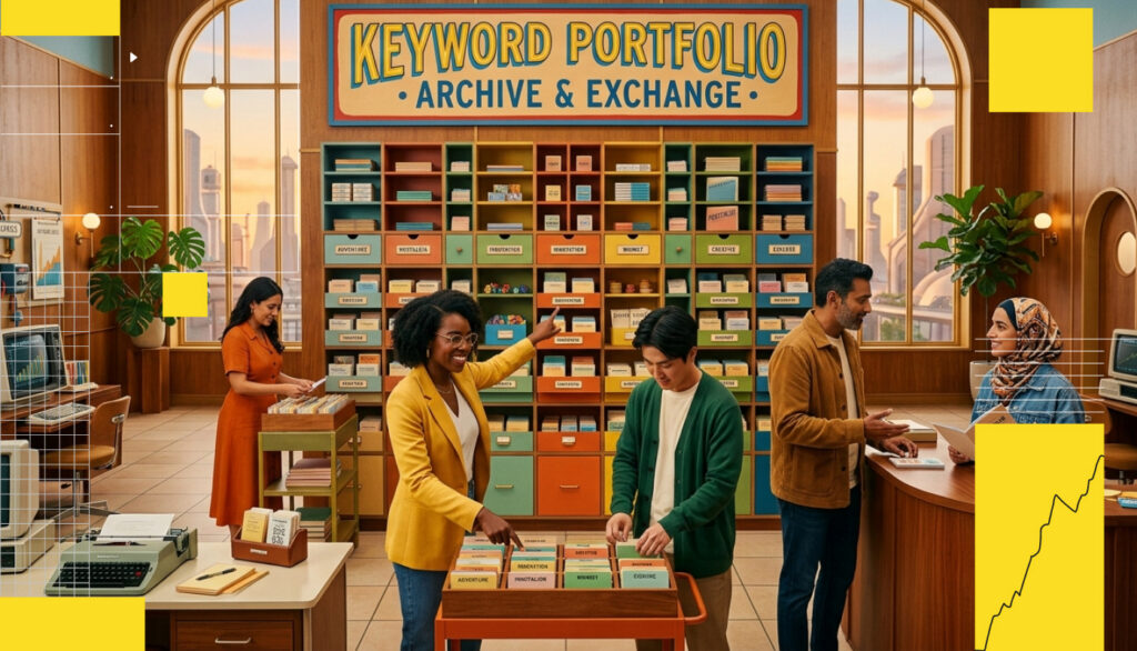 keyword portfolio blog header